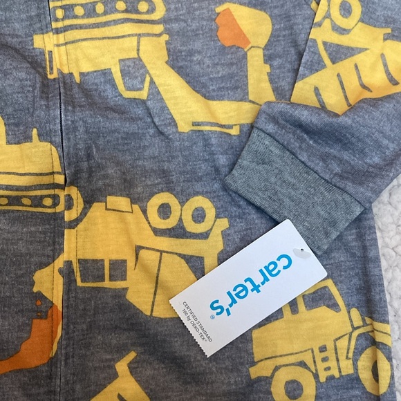 Bundle of 3 Carter’s Zip Up Pajamas Size 24 Months NWT! - Picture 4 of 8